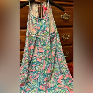 Lilly Pulitzer Pink and Blue Mini Dress